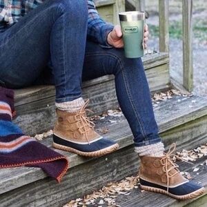 Sorel Waterproof Ankle Winter Boot Sneaker Out N About Lace Up Rubber Lace Up